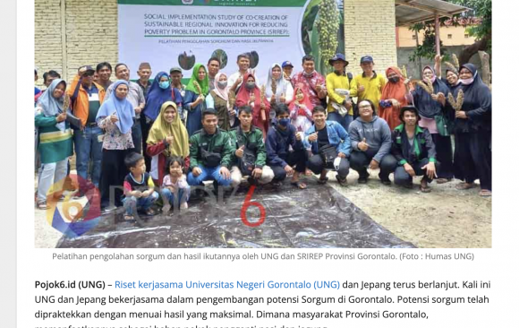 UNG-Japan Cooperation Research Develops the Potential of Sorghum Plants in Gorontalo